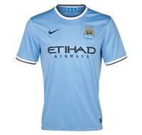 2013-14 Man City Home Nike Shirt (Kids)