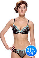 Lepel Emily Padded Bra Black/Aqua