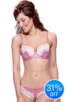 Lepel Katie Mini Brief Pink/Ivory