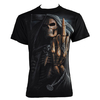 Spiral Direct Bone Finger Design T Shirt (Black)