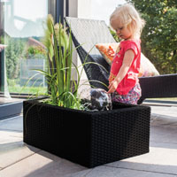 Heissner Rattan Patio Pond Kit (Black)