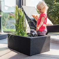 Heissner Rattan Patio Pond Kit (Brown)