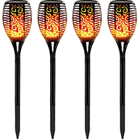 PondXpert Solar Flame Lights (Set of 4)