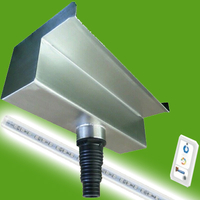 PondXpert Stainless Steel Waterfall 30cm – Underneath Fitting With LED