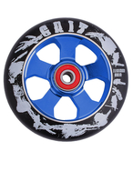 Grit Alloy Core Black Max Scooter Wheels 110mm - Blue