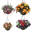 MSE Offer Lucky Dip 2 pre planted Rattan Hanging Baskets