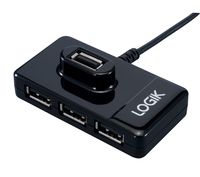 Logik L4THUB10 4-port Powered USB Hub