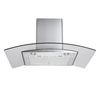 Logik L90CHDG11 Chimney Hood - Glass & Stainless Steel,  Stainless Steel