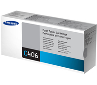 SAMSUNG CLT-C406S Cyan Toner Cartridge,  Cyan