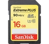 SANDISK Extreme Plus Class 10 SD Memory Card - 16 GB