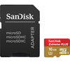 SANDISK Extreme Plus High Performance Class 10 microSD Memory Card - 16 GB