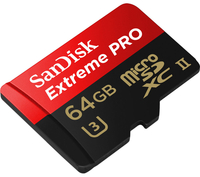 SANDISK Extreme Pro High Performance Class 10 microSD Memory Card - 64 GB