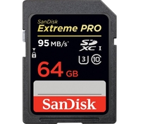 SANDISK Extreme Pro High Performance Class 10 SD Memory Card - 64 GB