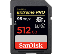 SANDISK Extreme Pro High Performance Class 10 SDHC Memory Card - 512 GB