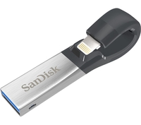 SANDISK iXpand Dual USB 3.0 Memory Stick - 32 GB,  Black & Silver,  Black
