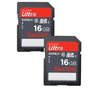 Sandisk Class 10 Ultra Memory Cards Twin Pack - 16 GB