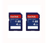 Sandisk Class 2 SDHC Memory Card - 4GB,  Twin Pack