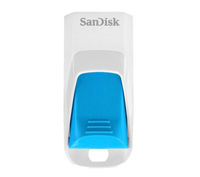 Sandisk Cruzer Edge USB Memory Stick - 16 GB,  White & Blue,  White