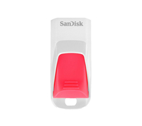Sandisk Cruzer Edge USB Memory Stick - 16 GB,  White & Pink,  White