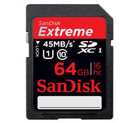 Sandisk Extreme HD SDSDX-064G-X46 Class 10 SDXC Memory Card - 64 GB