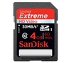 Sandisk Extreme III SDHC Memory Card - 4GB
