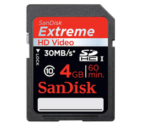 Sandisk Extreme III SDHC Memory Card - 4GB