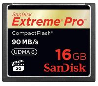 Sandisk Extreme Pro CompactFlash Memory Card - 16GB