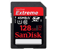 Sandisk Extreme SDXC Memory Card - 128 GB