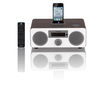 Sandstrom S9DABI12 DAB Clock Radio with iPod Dock - Walnut & White,  White