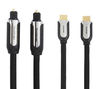 Sandstrom Silver Series HDMI Cable with Ethernet & Silver Series Digital Optical Cable - 1.5m,  Silver