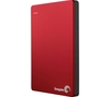 SEAGATE Backup Plus Portable Hard Drive - 2 TB,  Red,  Red