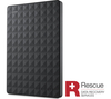 SEAGATE Expansion Portable Hard Drive - 2 TB,  Black,  Black
