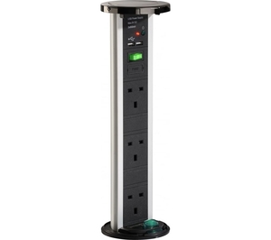 SENSIO SensioPod 3-Socket Extension Cable with USB - 2.5 m