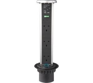 SENSIOPOD 3-Socket Extension Cable with USB - 2.5 m