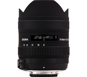 SIGMA 8-16 mm f/4.5-5.6 CD HSM Wide-angle Zoom Lens - for Nikon