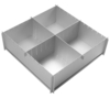 30 cm Multisize Cake Pan Set - Silver,  Silver