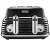 DELONGHI Scultura CTZ4003BK 4-slice Toaster - Black,  Black
