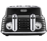 DELONGHI Scultura CTZ4003BK 4-slice Toaster - Black,  Black