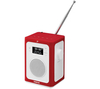 Goji Smoothie GBTDABR14 Portable DAB+ Bluetooth Radio - Red & White,  Red