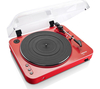 LENCO L-85 Turntable - USB,  Red,  Red