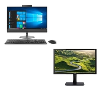 LENOVO 520-24ARR 23.8" AMD Ryzen 5 All-in-One PC & KA221Q Full HD 21.5" LED Monitor Bundle,  Black