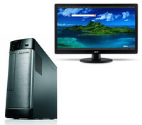LENOVO H520s Desktop PC with Acer S220HQLBBD Full HD 21.5" LED Monitor