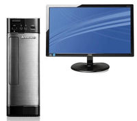 Lenovo H520s Desktop PC with e2343F 23" LED-Backlit Monitor