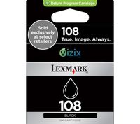 Lexmark 108 Black Ink Cartridge,  Black