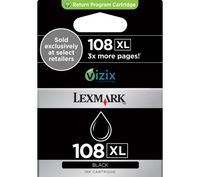 Lexmark 108XL Black Ink Cartridge,  Black