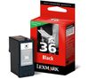 LEXMARK 36 Black Ink Cartridge,  Black