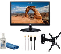 LG 24MS53V Smart 24" LED TV with LOGIK LBRKIT-12 Small Screen TV Starter Kit