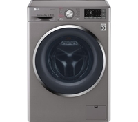 LG F4J7VY2S Smart 9kg 1400 Spin Washing Machine - Shine Steel