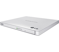 LG GP57EB40 Ultraslim External USB DVD Writer - White,  White