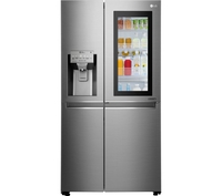 LG GSX960NSAZ Smart Fridge Freezer - Platinum Steel,  Cream
